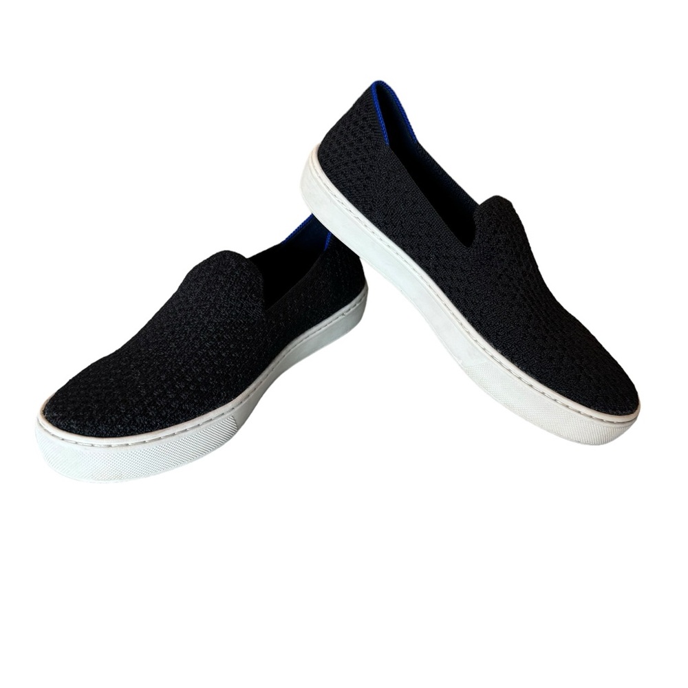 Rothy’s Black Textured Slip-On Sneaker Shoe Size 7